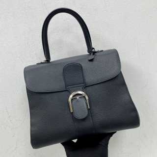 DELVAUX BAG BRILLIANT MM BLACK (MISSING STRAP AND MIRROR)