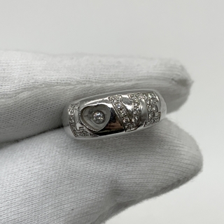 CHOPARD FINE JEWELRY RING DIAMONDS LOVE RING 750 9.26G W/CERT