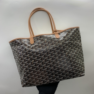 GOYARD BAG SAINT LOUIS PM W/ POUCH BLACK AND BROWN CHN120240