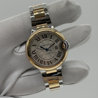 CARTIER WATCH BALLON BLEU W2BB0032 RG750 SS 33MM AUTOMATIC FULLSET 2022