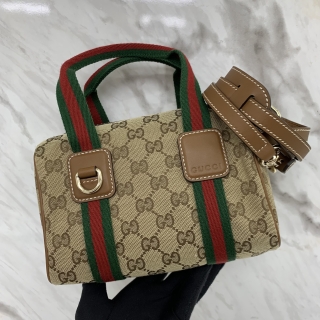 GUCCI BAG OPHIDIA 856055 GG SUPREME CANVAS 2WAY BOSTON MINI