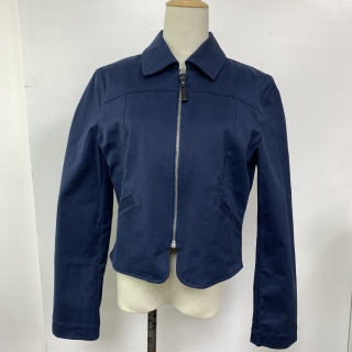 HERMES CLOTHES JACKET DOUBLE COTTON TWILL JACKET 40