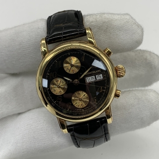 MONTBLANC WATCH MEISTERSTUCK AG7016 STAR 4810.501 18K BLACK DIAL FULL SET PL16431  7000