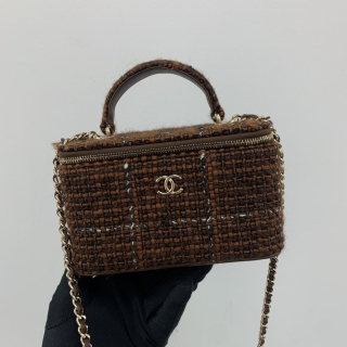 CHANEL BAG VANITY AP2199 24AW TWEED RFID MIRCROCHIPPED NGPHL550