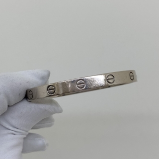 CARTIER FINE JEWELRY LOVE BRACELET WG750 32.6G W/CERT 2012 VA6749
