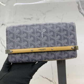 GOYARD SLG WALLET MONTE-CARLO MINI CASE GRIS W/SANGLE PM STRAP IDC020193