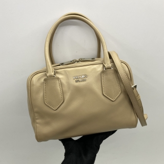 PRADA BAG LEATHER 2 WAY BOSTON 1BB011
