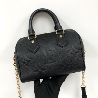LOUIS VUITTON BAG EMPREINTE M58953 SPEEDY 20 BANDOULIÈRE BLACK