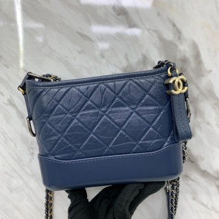 CHANEL BAG GABRIELLE SMALL BLUE NO.24 W/CARD 24314870