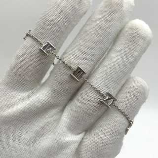 TIFFANY FINE JEWELRY BRACELET ATLAS WG750 4.3G