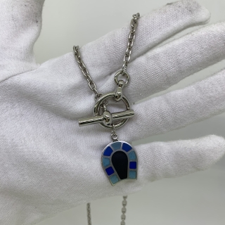 HERMES FASHION JEWELRY NECKLACE HELIOS FER A CHEVAL