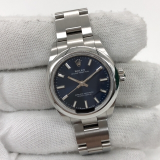 ROLEX WATCH OYSTER PERPETUAL 276200 BLUE DIAL AUTOMATIC W/GUARANTEE (YEAR 2020)