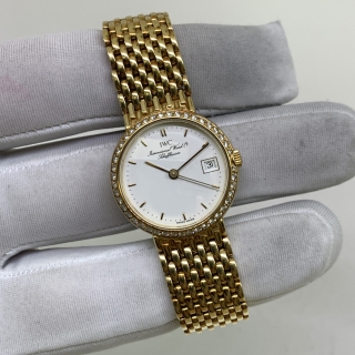 IWC WATCH YG750 W/CERT QZ MOVING 60.38G 2587808