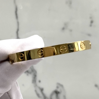 CARTIER FINE JEWELRY BRACELET LOVE RG750 #16 30.1G (W CERT 2019) HXY580