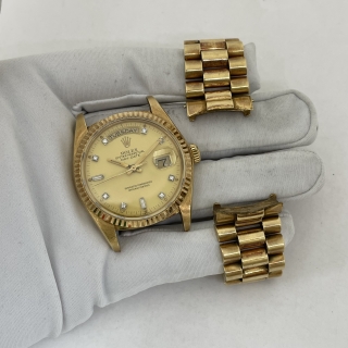 ROLEX WATCH DAY DATE 18038 YG750 18K WATCH ONLY 7483286