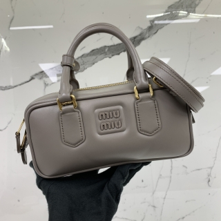 MIU MIU BAG ARCADIE MINI 2WAY GREY GHW