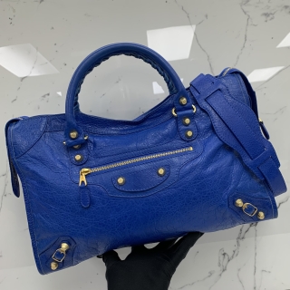 BALENCIAGA BAG 281770 CITY 2WAY W/MIRROR BLUE