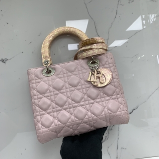 DIOR BAG LADY MEDIUM PYTHON HANDLE 2WAY 18-MA-0183