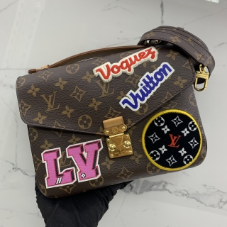 LOUIS VUITTON BAG MONOGRAM M43991 POCHETTE METIS PATCHWORK