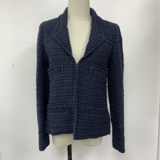 CHANEL CLOTHES P49029 JACKET#34 NAVY