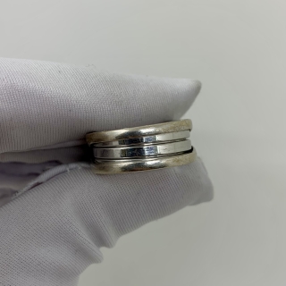 BVLGARI FINE JEWELRY RING 750 WG B-ZERO #52 9.55G W/ BOX AWC3C8