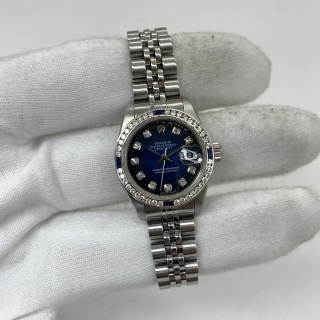 ROLEX WATCH DATEJUST 69174G BLUE GRADIENT WATCH ONLY AFTER DIAMOND 1997