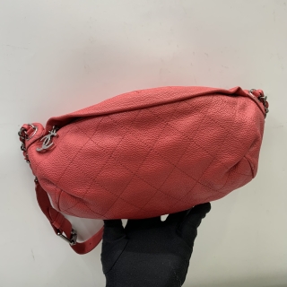 CHANEL BAG MATELASSE CROSSBODY WAIST BUMBAG RED NO.24 NO CARD 24002015