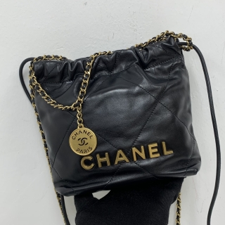 CHANEL BAG 22 AS3980 MINI 2WAY (DETACHABLE STRAP) RFID MICROCHIP C694NKXK