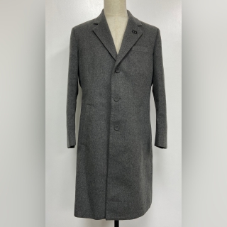 DIOR CLOTHES COAT WOOL GREY 100% CASHMERE #48
