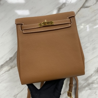 HERMES BAG KELLY ADO II 20 BACKPACK GOLD GHW Y STAMP YBY733IP