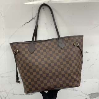 LOUIS VUITTON BAG DAMIER NEVERFULL MM /POUCH N40599 FL0199