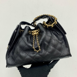 CHANEL BAG CAVIAR SKIN AS5293 CHANEL25 SMALL HOBO GHW MICROCHIPPED RECOLORED UGG8N0KH