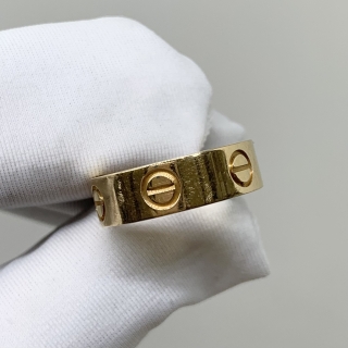 CARTIER FINE JEWELRY RING LOVE YG750 RING AND BOX ONLY 6.22G #49 FA6676