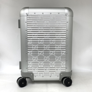 GUCCI BAG 784522 PORTER CABIN PLUS TROLLEY  SILVER JUMBO