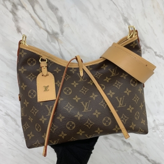 LOUIS VUITTON BAG MONOGRAM M46203 CARRYALL PM RFID WITH POUCH