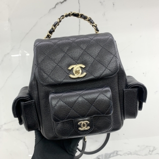 CHANEL BAG CAVIAR SKIN AS4399 SMALL DUMA 23K RFID BACKPACK LHLLUGX7