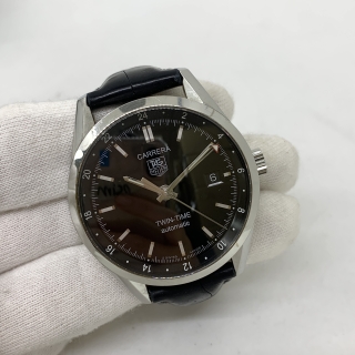 TAG HEUER WATCH CARRERA WV2115 TWIN TIME W/GURANTEE CARD (2005) GZ4476