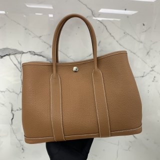 HERMES BAG GARDEN PARTY 30 GOLD PHW NEGONDA B STAMP