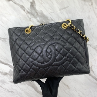 CHANEL BAG CAVIAR SKIN GST GHW NO.14 NO CARD 14153532