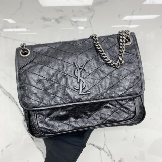 YSL BAG NIKI NIKI SO BLACK CHAIN SHOULDER 498894