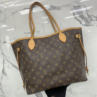 LOUIS VUITTON BAG MONOGRAM M40995 NEVERFULL MM WITH POUCH (RFID UNDETECTED)