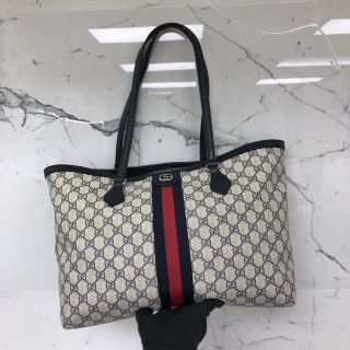 GUCCI BAG GG 631685 OPHIDIA LARGE TOTE NAVY