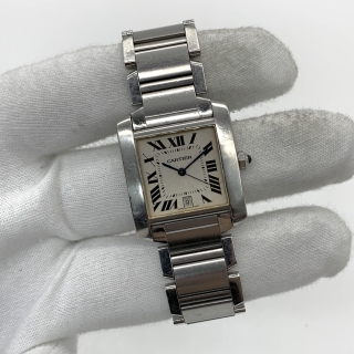 CARTIER WATCH TANK FRANCAISE W51002Q3 AUTOMATIC WATCH ONLY