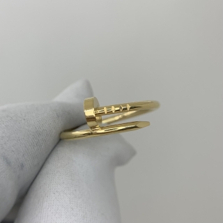 CARTIER FINE JEWELRY RING JUSTE EN CLOU SM #57 YG750 3.7G FULL SET 2023 TMF082