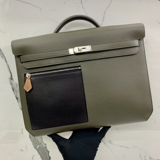 HERMES BAG KELLY DEPECHES 36 EVERC/EVERGR TOGO STAMP B