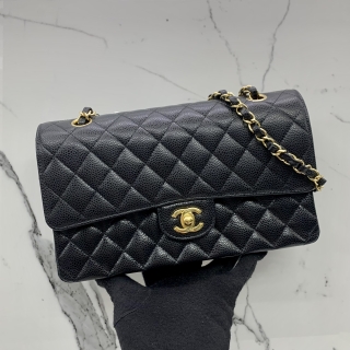 CHANEL BAG CLASSIC FLAP A01112 W FLAP MEDIUM 25CM GHW MICROCHIP H44JG4H9