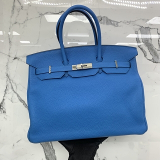 HERMES BAG BIRKIN ZANZIBAR VERSO MALACHITE PHW 35 BICOLOR NO LOCK AND CLOCHETE X STAMP