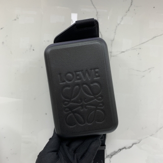 LOEWE BAG ANAGRAM MOLDED SLING BAG CROSSBODY SHOULDER IN SMOOTH CALFSKIN BLACK