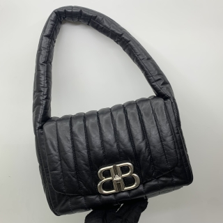 BALENCIAGA BAG MONACO ONE SHOULDER BLACK 787896