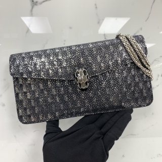 BVLGARI BAG SERPENTI CHAIN SHOULDER W/MIRROR